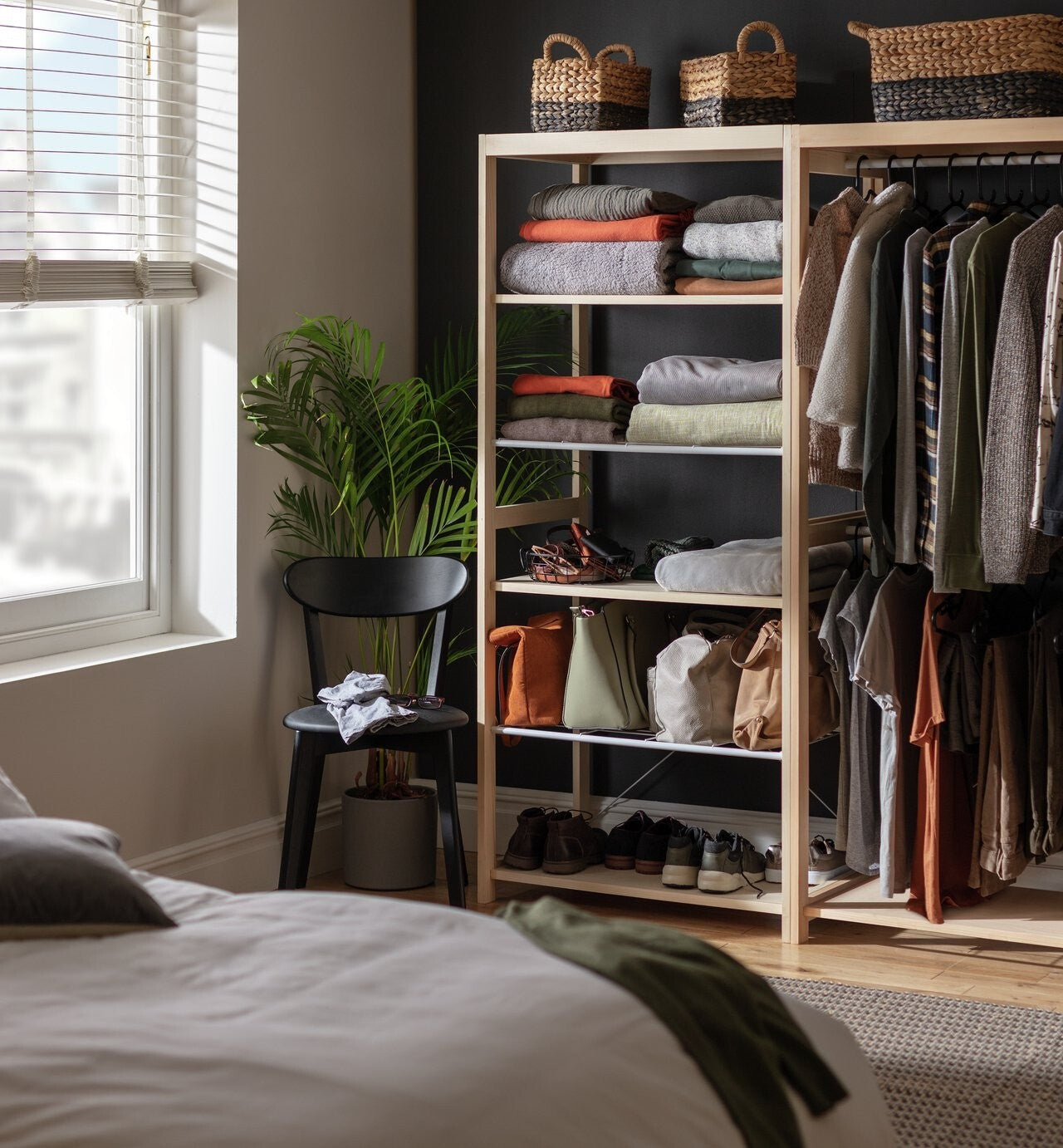 Habitat Flicka Open 5 Shelf Wardrobe - Pine