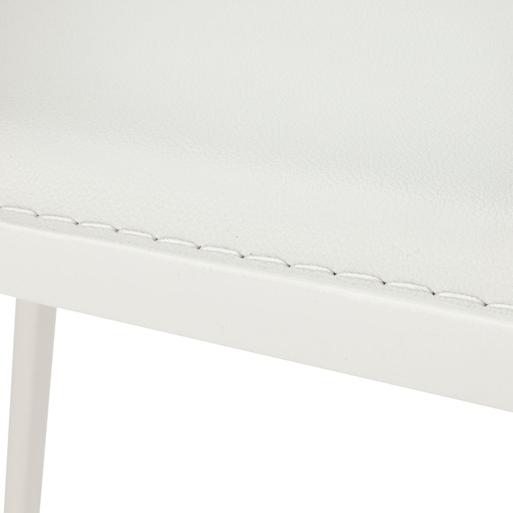 Home Lido Glass Dining Table & 4 White Chairs | Modern Kitchen Dining Furniture
