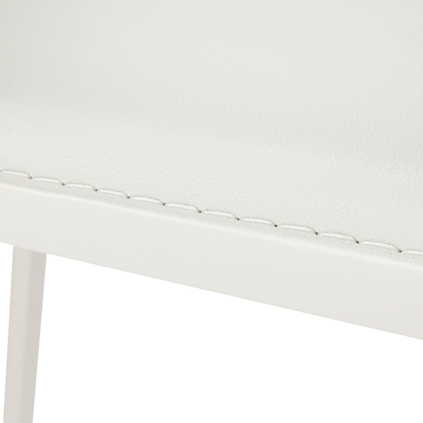 Home Lido Glass Dining Table & 4 White Chairs | Modern Kitchen Dining Furniture