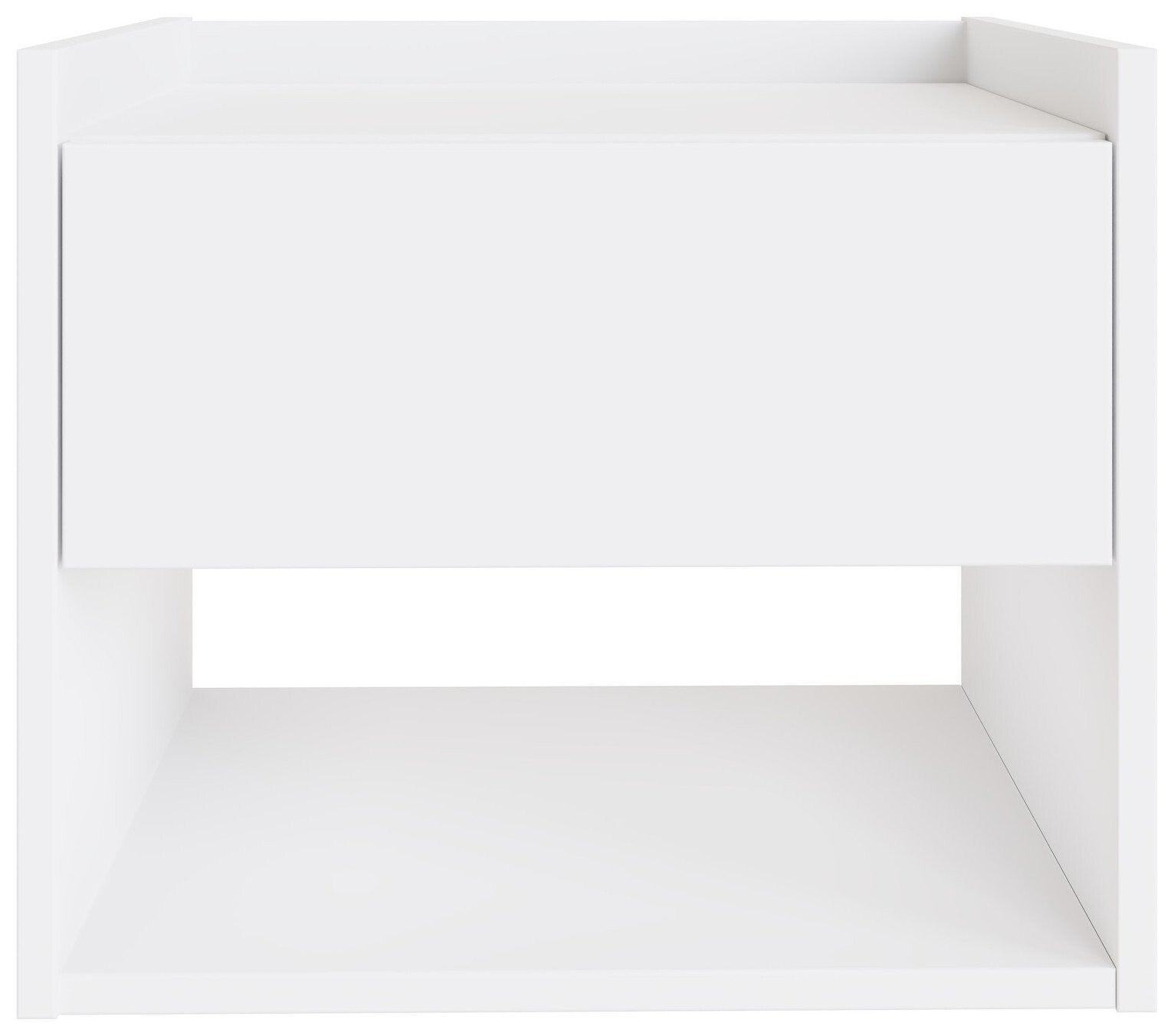 GFW Harmony 2 Wall Mounted Bedside Table Set - White