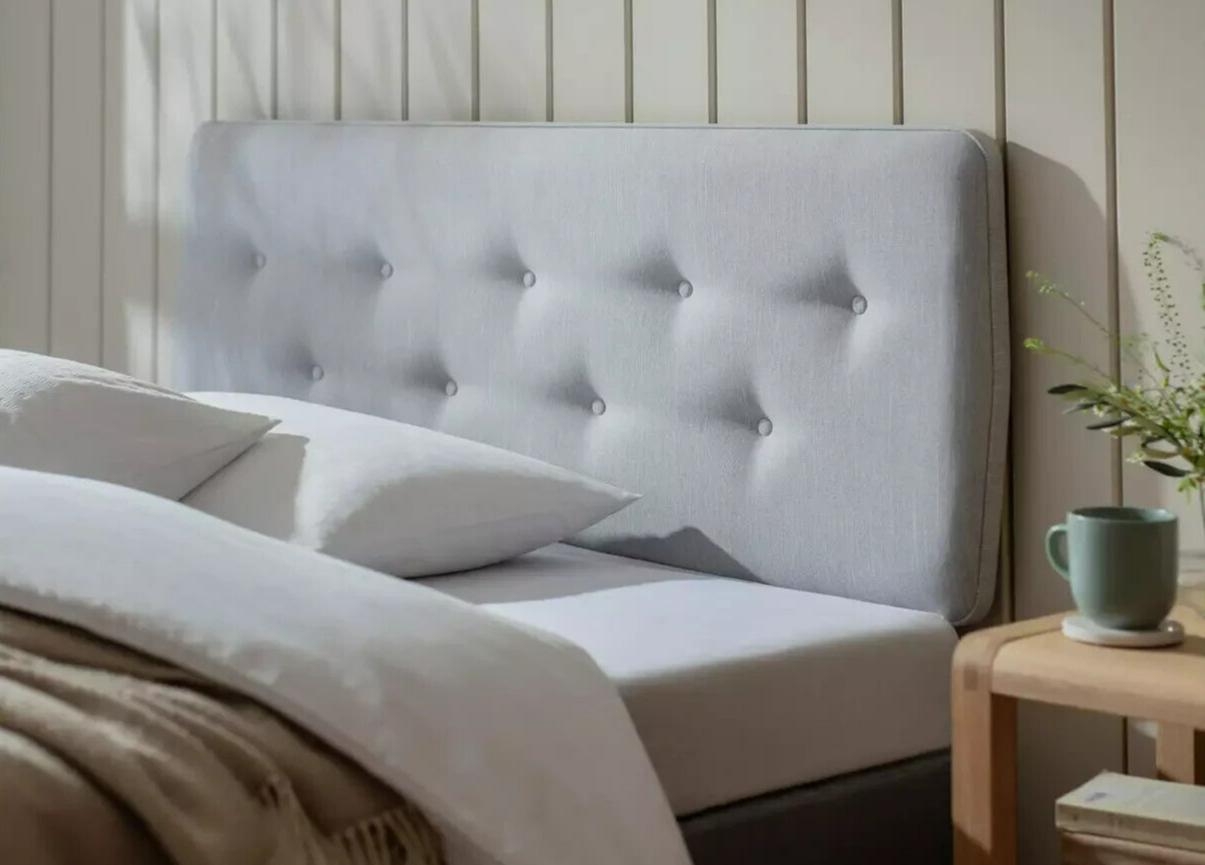Skandi Small Double Headboard - Light Grey