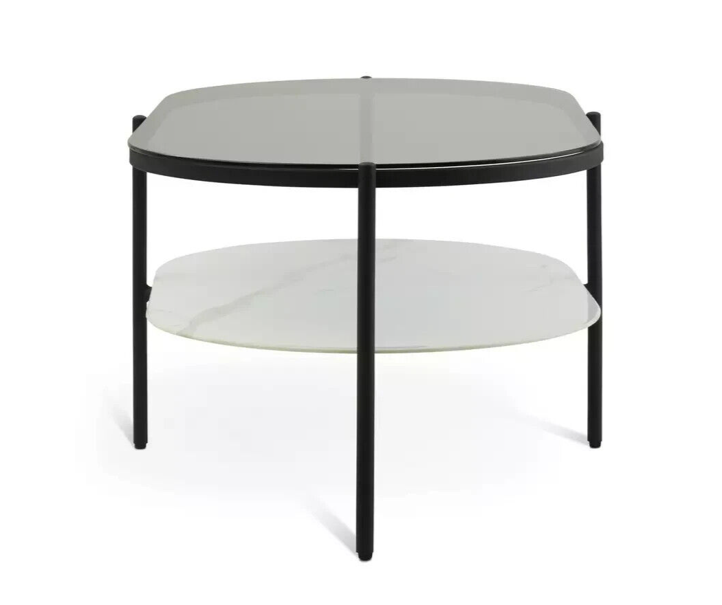 Habitat Mist Coffee Table - Black & White