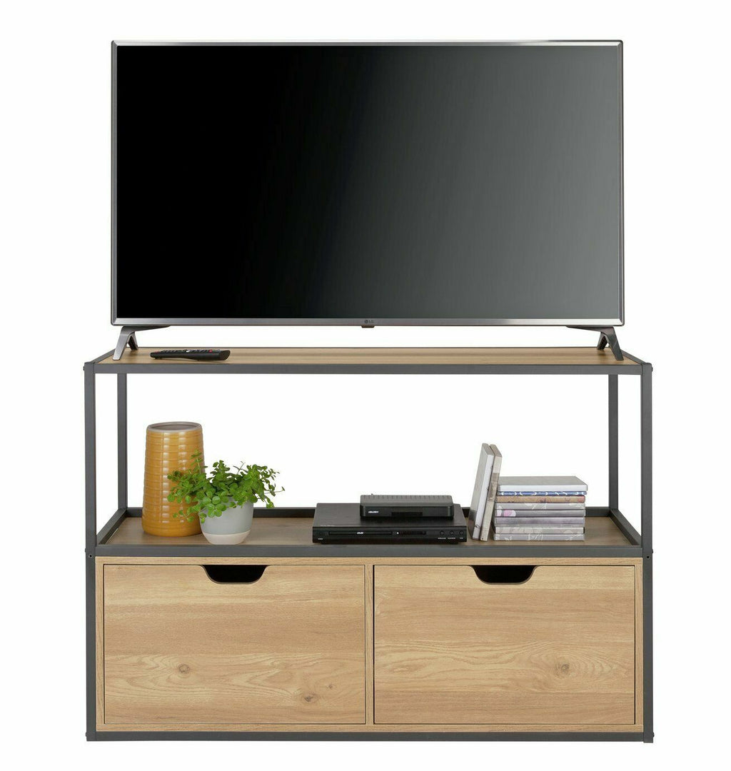 Habitat Loft Living 2 Drawer TV Unit | Modern Stylish TV Stand Living Storage
