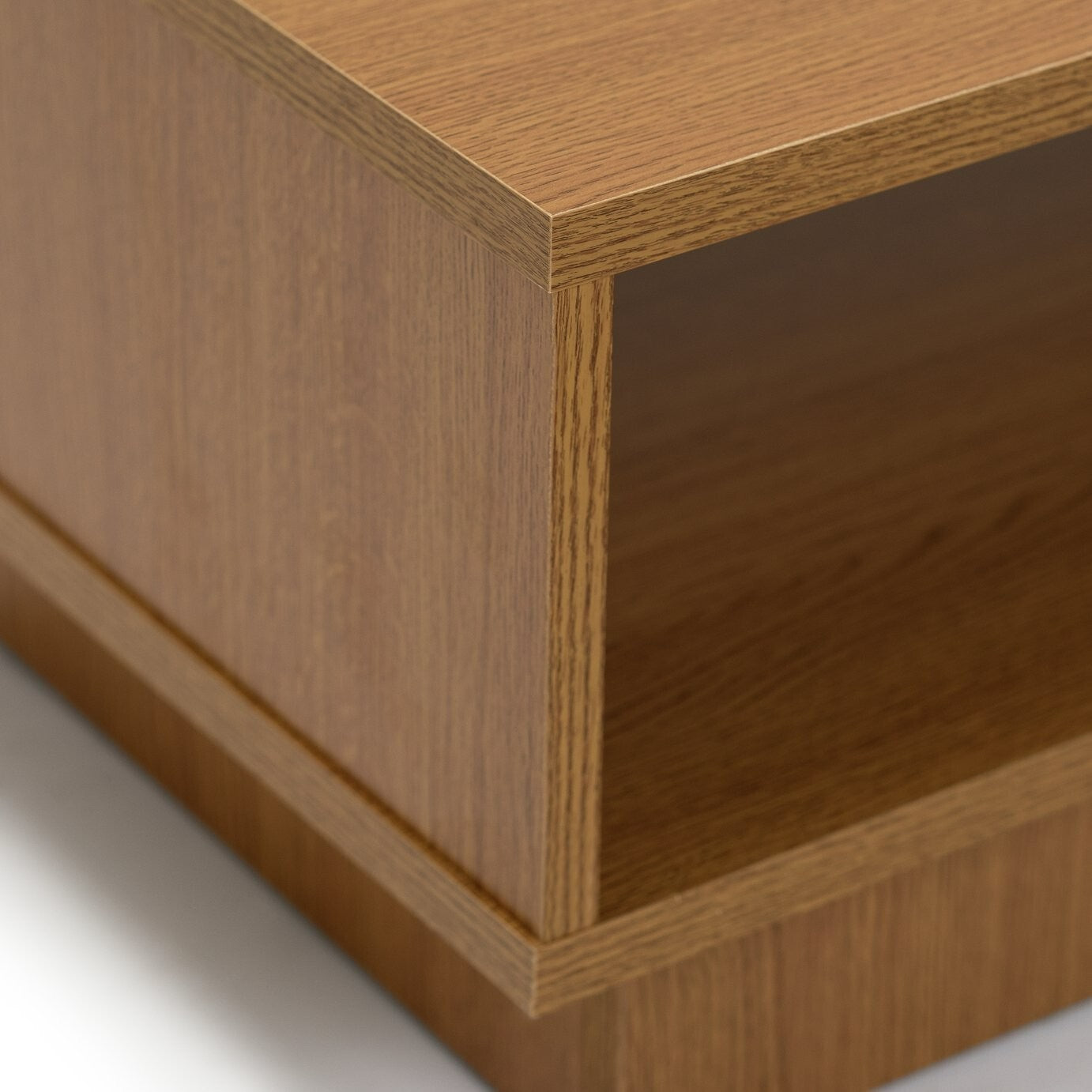 Cubes 1 Shelf Coffee Table Oak Effect | Modern Living Room Table Storage Shelf