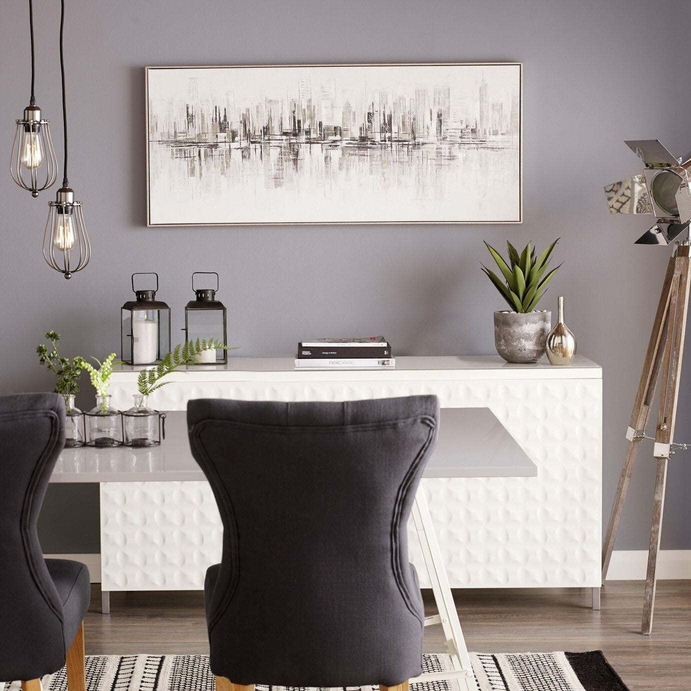 Art for the Home New York Painted Framed Canvas - 120x50cm