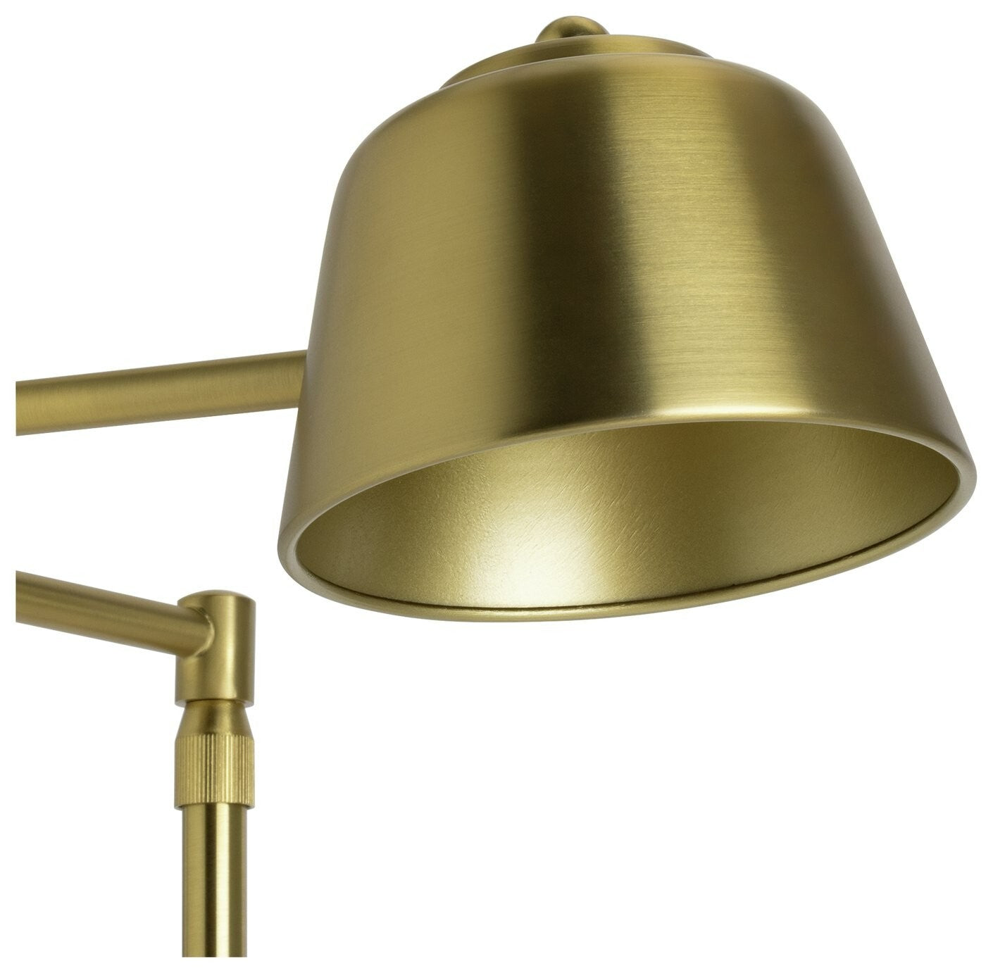 Habitat x Morris & Co. Library Swing Arm Brass Floor Lamp