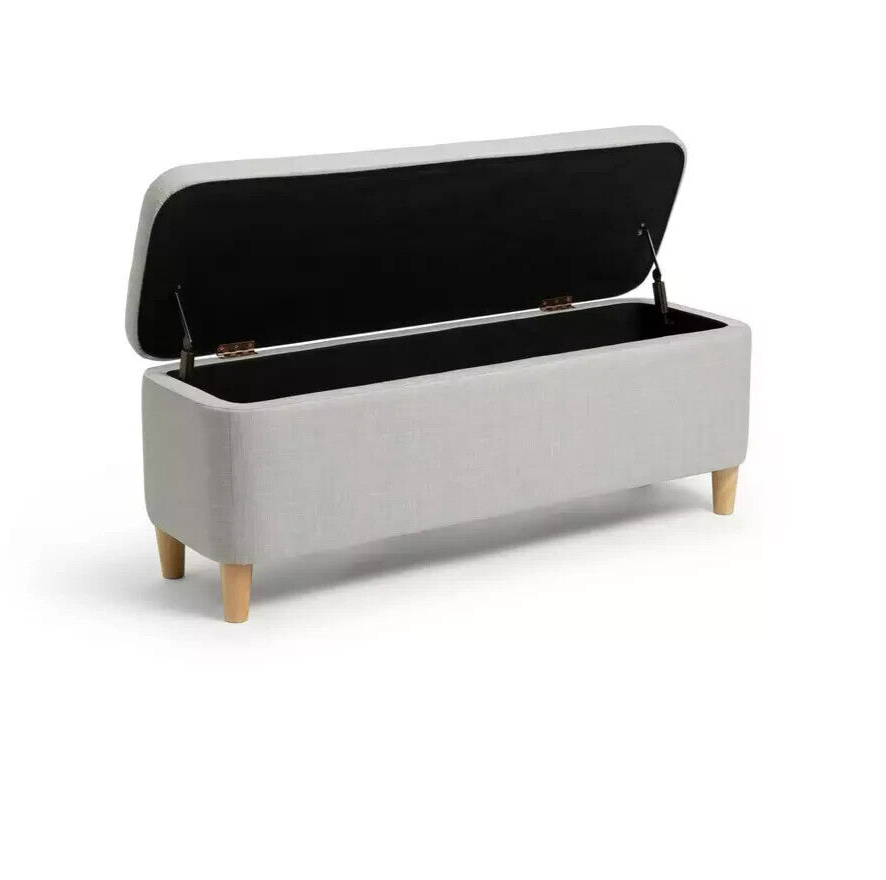 Habitat Aspen Ottoman - Light Grey