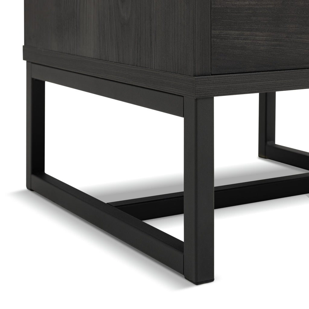 Nomad 1 Drawer Bedside Table - Black