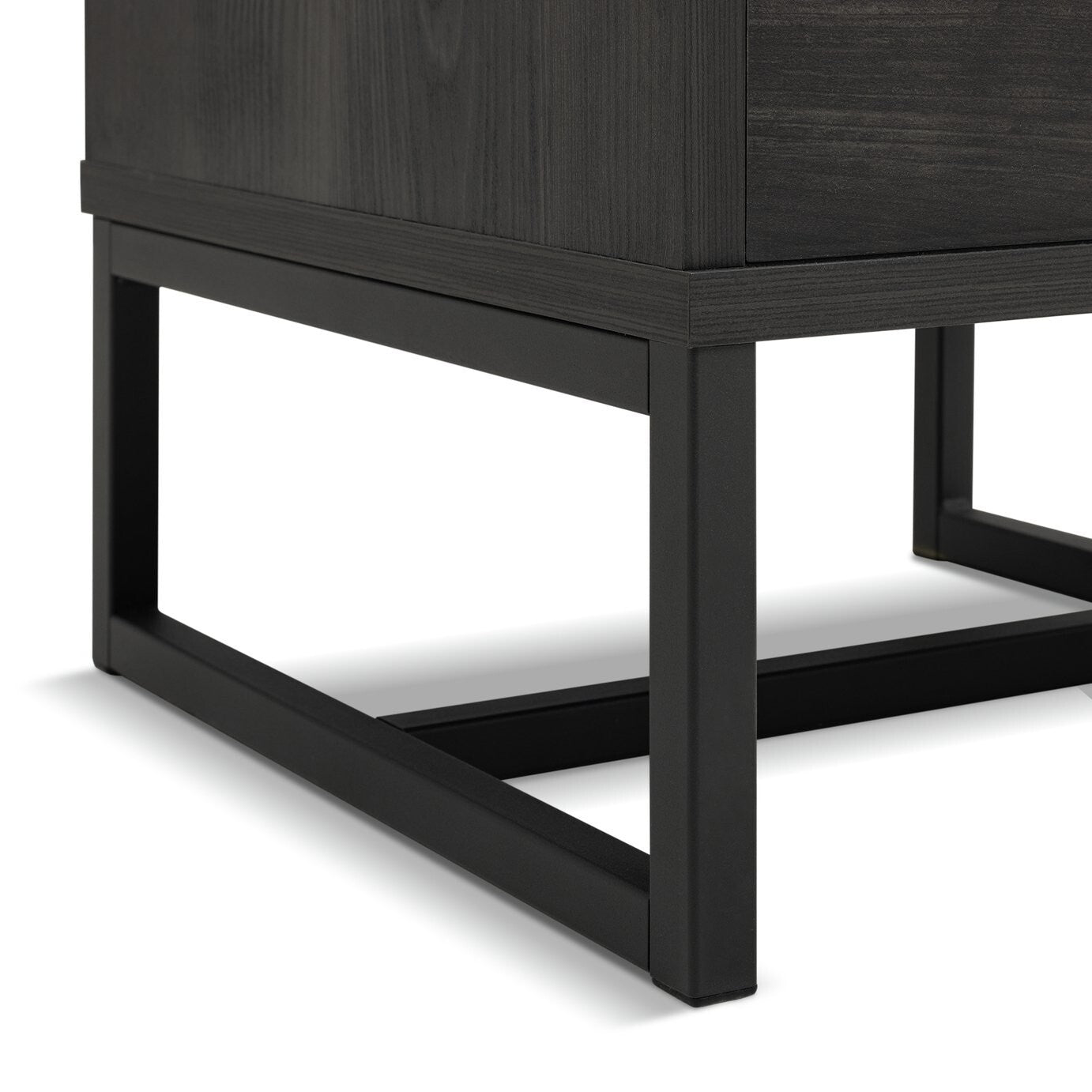 Nomad 1 Drawer Bedside Table - Black