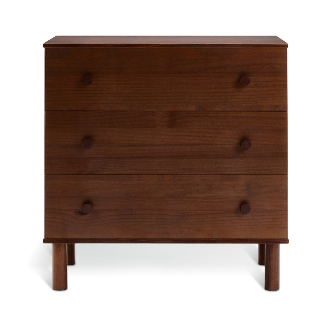 Akio 3 Drawer Chest - Walnut | Compact drawer chest