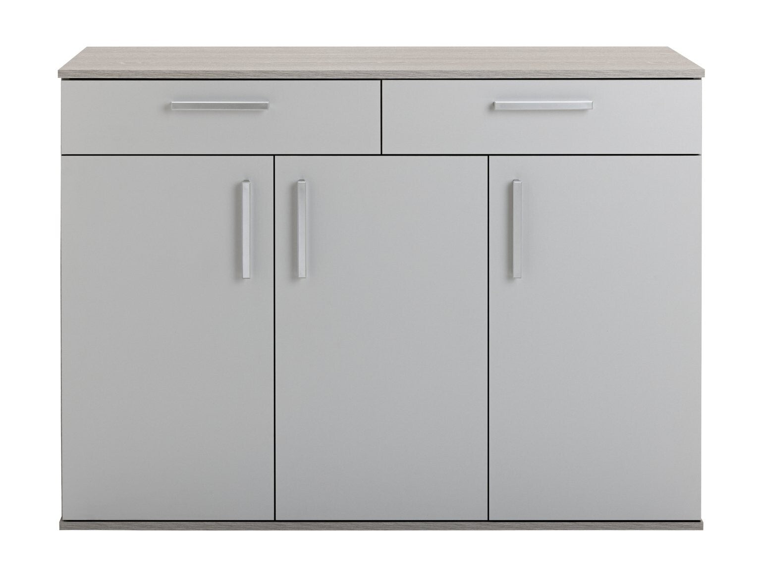 Habitat Venetia 3 Door Shoe Storage Cabinet - Grey & Oak