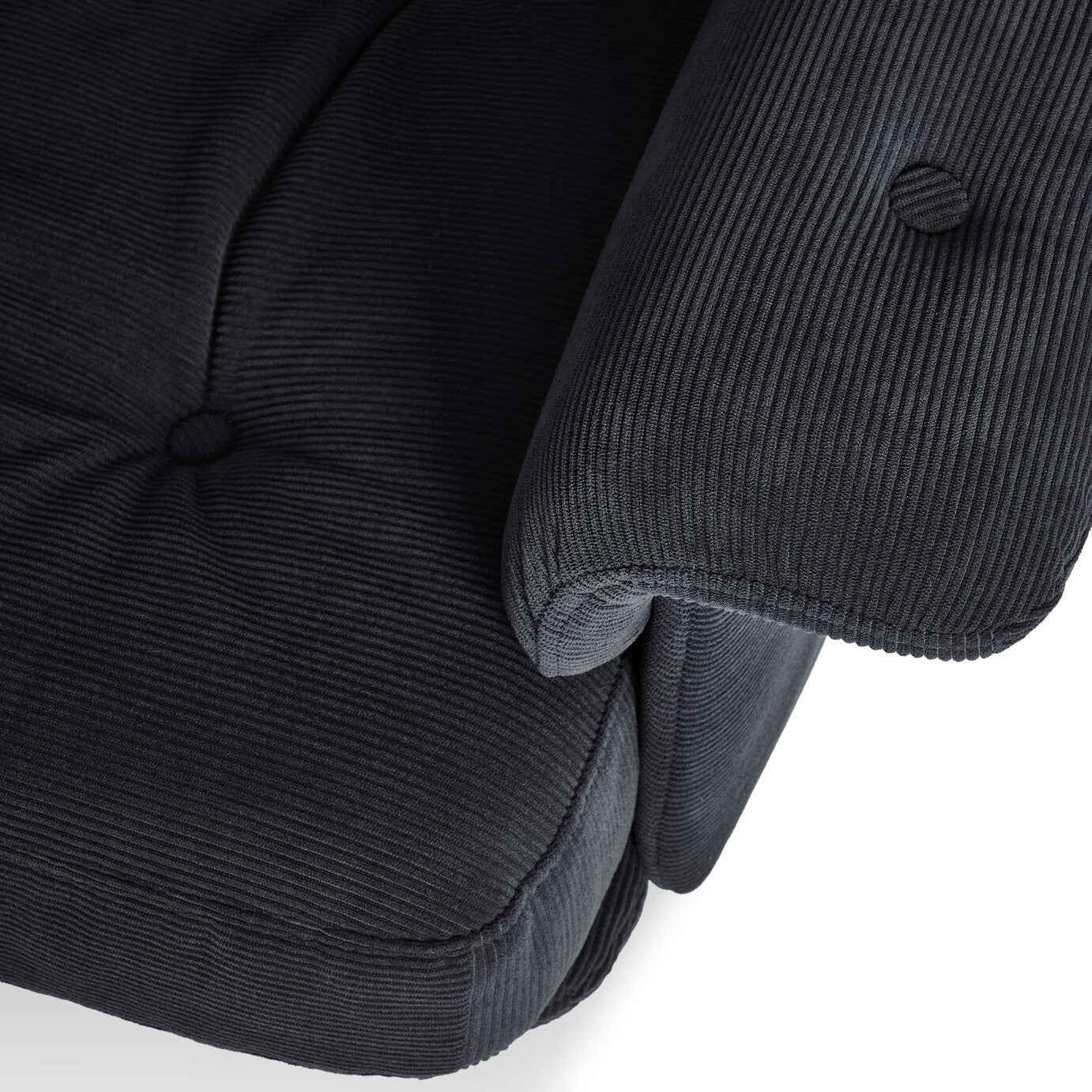 Dawson Fabric Swivel Chair - Charcoal