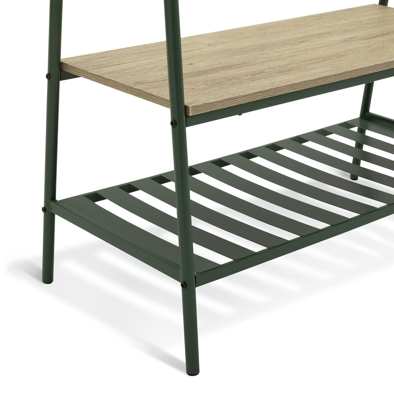 Turner Clothes Rail with Shoe Rack - Green