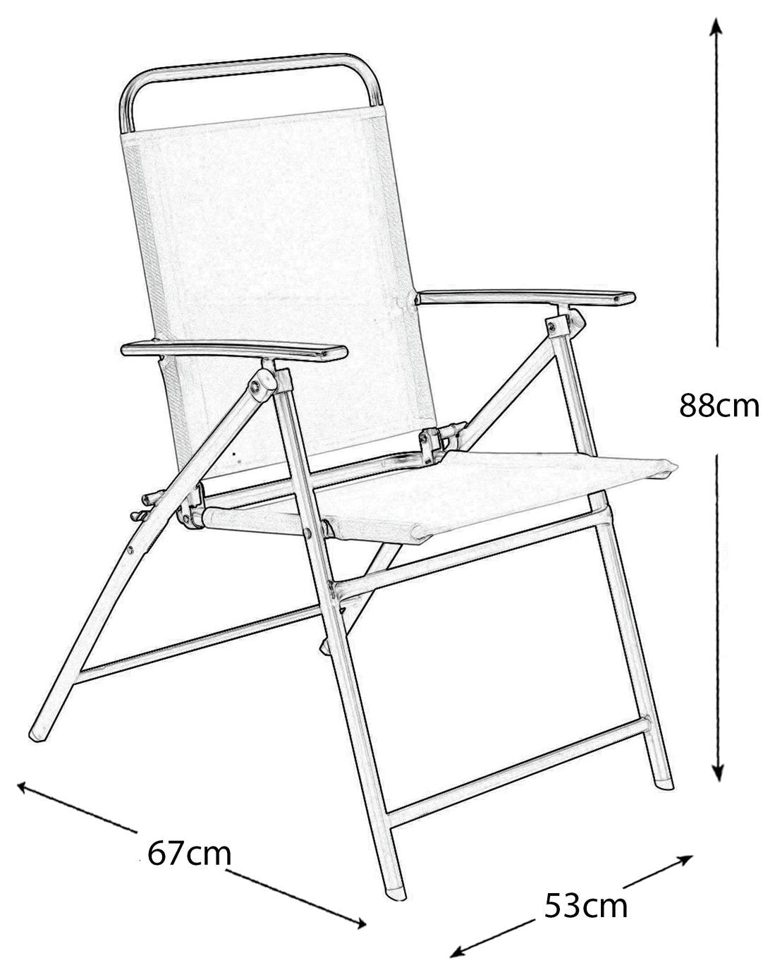 Home 4 Seater Folding Metal Patio Set - Siler | Table and Chairs Patio Set