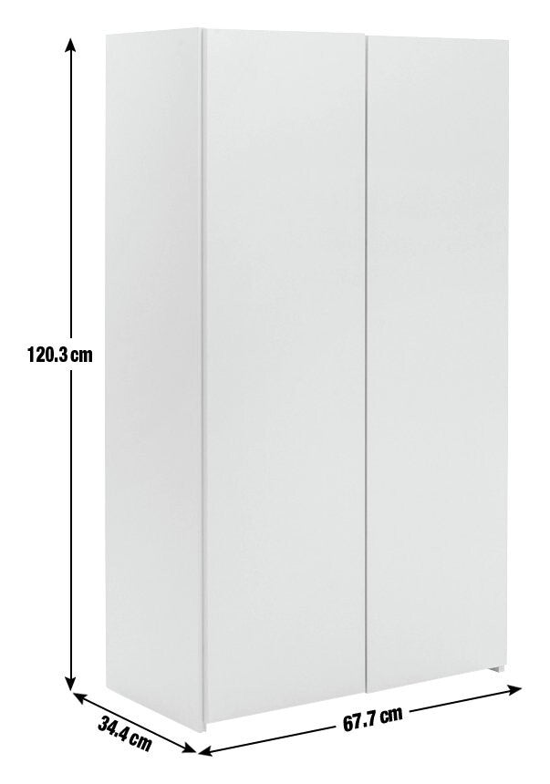 Seville Space Saving 4 Shelf Shoe Storage Cabinet - White