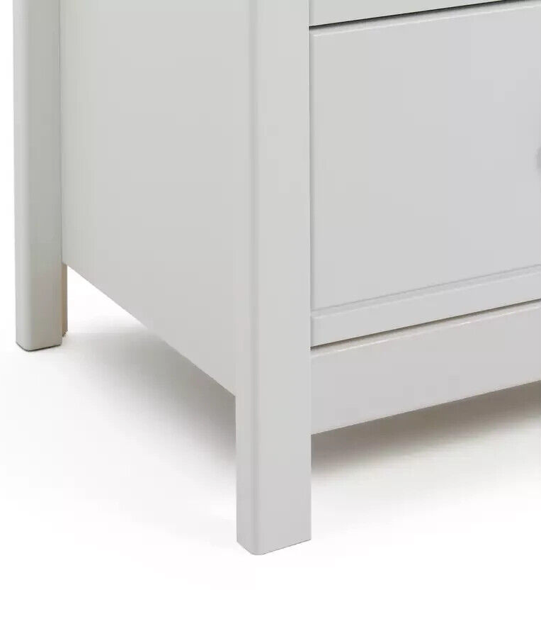 Habitat Brooklyn 2 Drawer Bedside Table - White