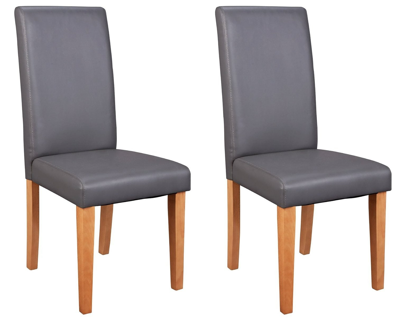 Home Pair of Midback Dining Chairs - Charcoal | Mid-back chairs for dining table
