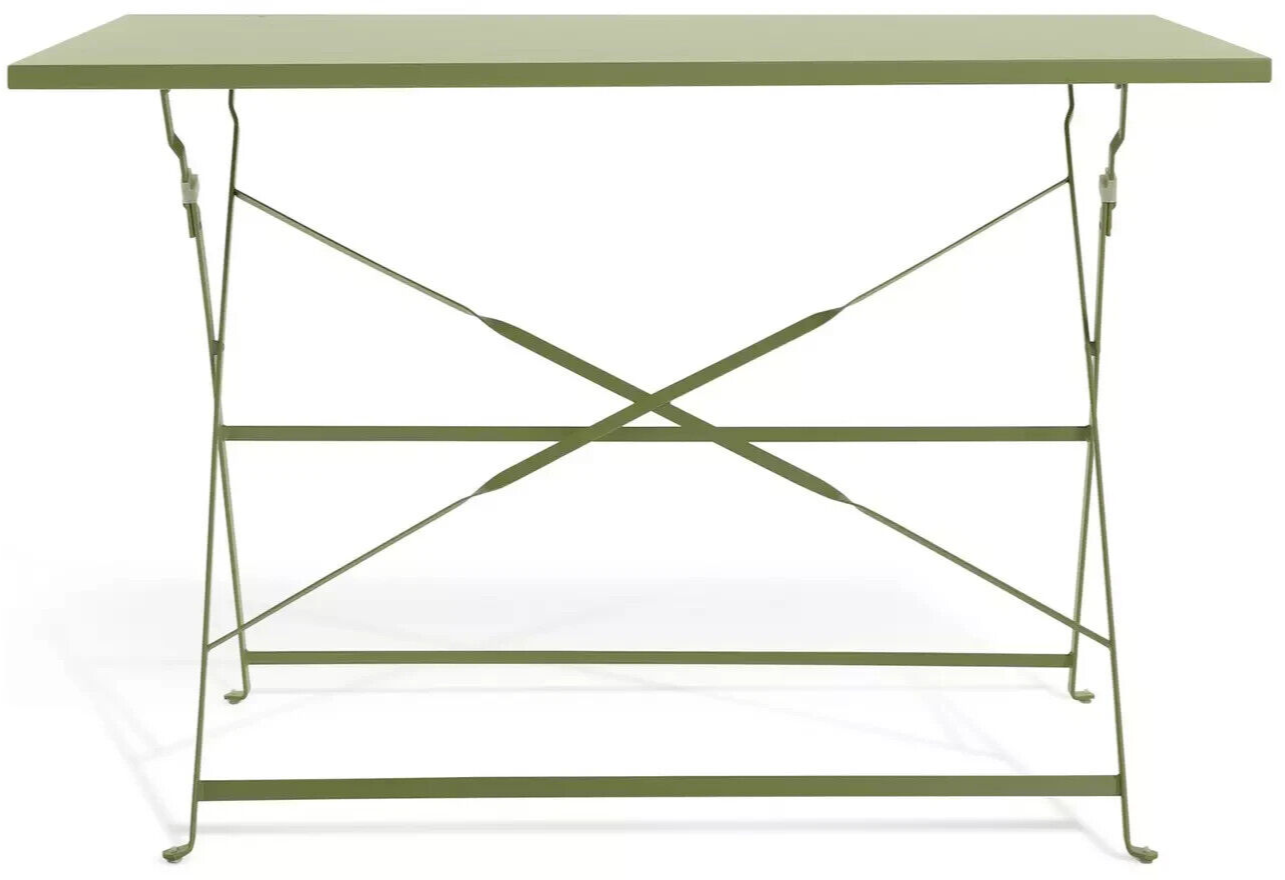 Habitat Eve 4 Seater Folding Metal Patio Set - Light Green | Outdoor Garden Set