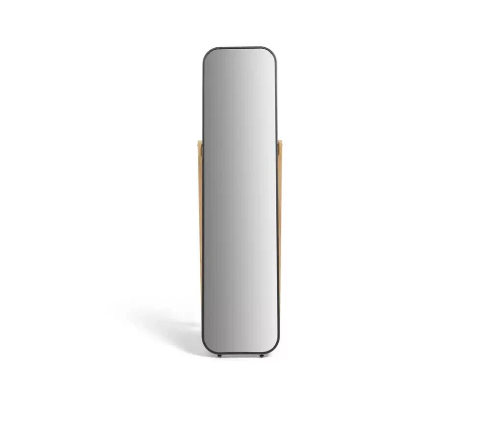 Free Standing Mirror - Black - 40x141cm