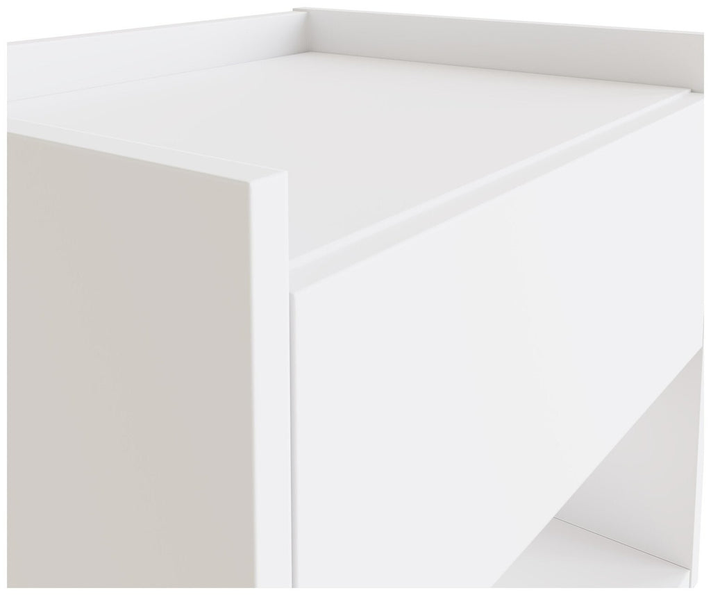 GFW Harmony 2 Wall Mounted Bedside Table Set - White