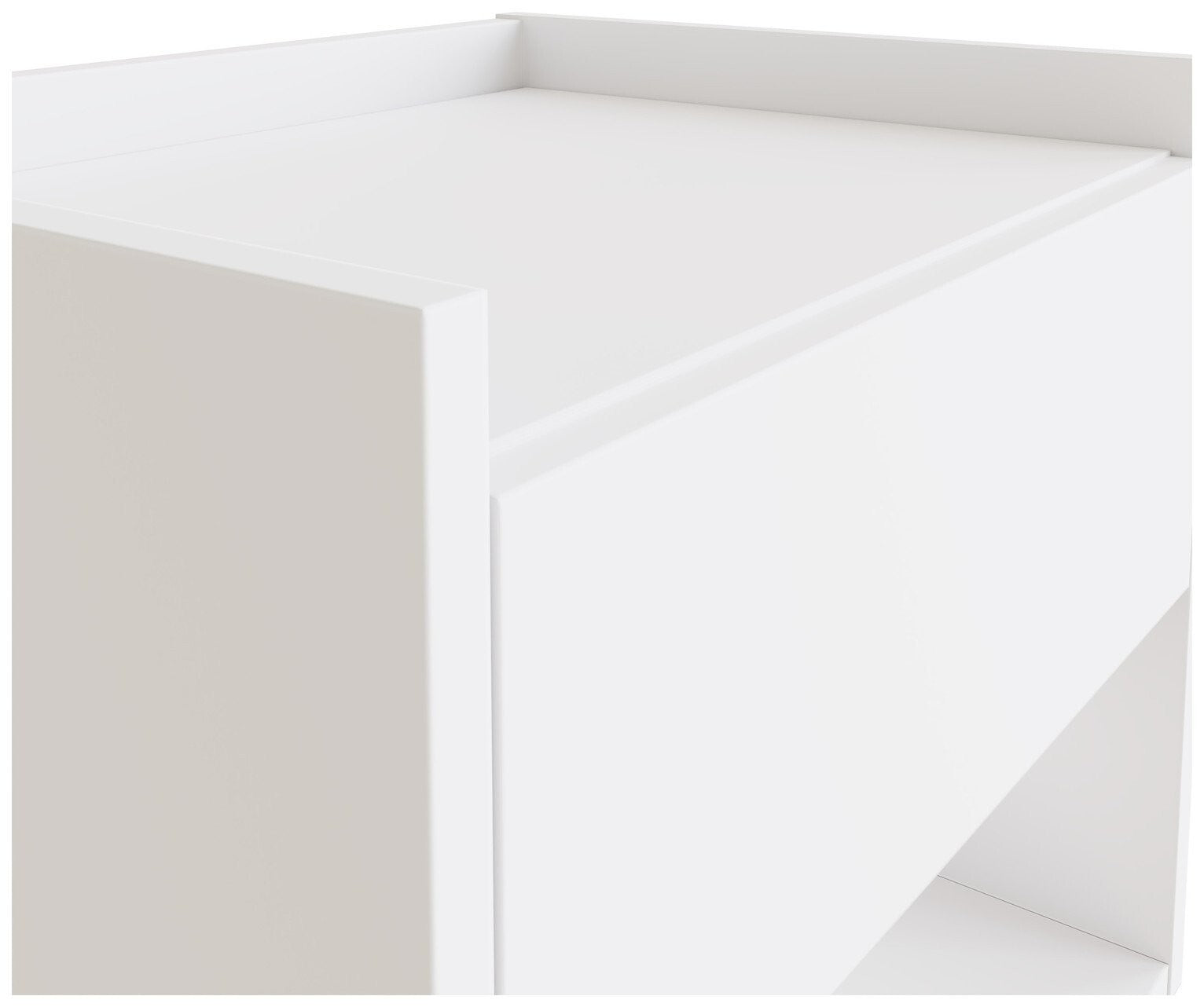GFW Harmony 2 Wall Mounted Bedside Table Set - White