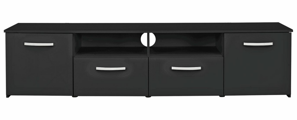 Habitat Hayward 2 Door TV Unit - Black Gloss ( B Grade 44483 - 44487 )