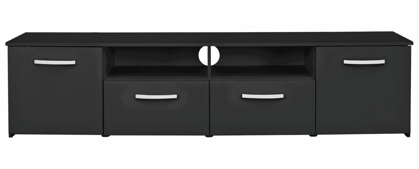 Habitat Hayward 2 Door TV Unit - Black Gloss ( B Grade 44483 - 44487 )