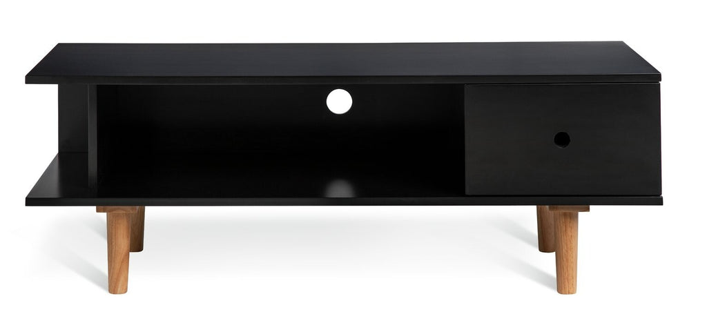 Habitat Cato 1 Drawer TV Unit - Black