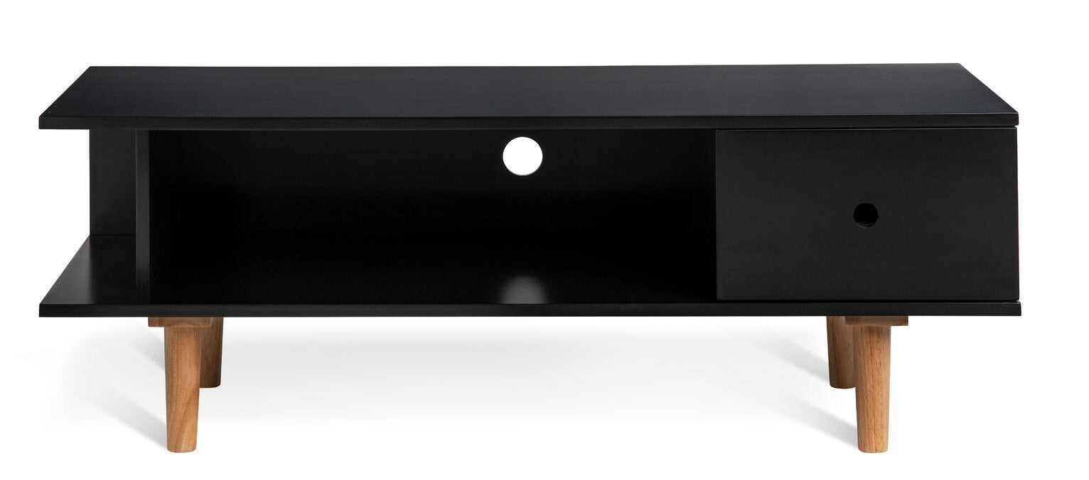 Habitat Cato 1 Drawer TV Unit - Black