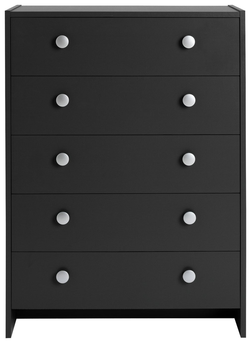 Seville 5 Chest of Drawer - Anthracite | Grey 5 Drawer Bedroom Storage Cabinet