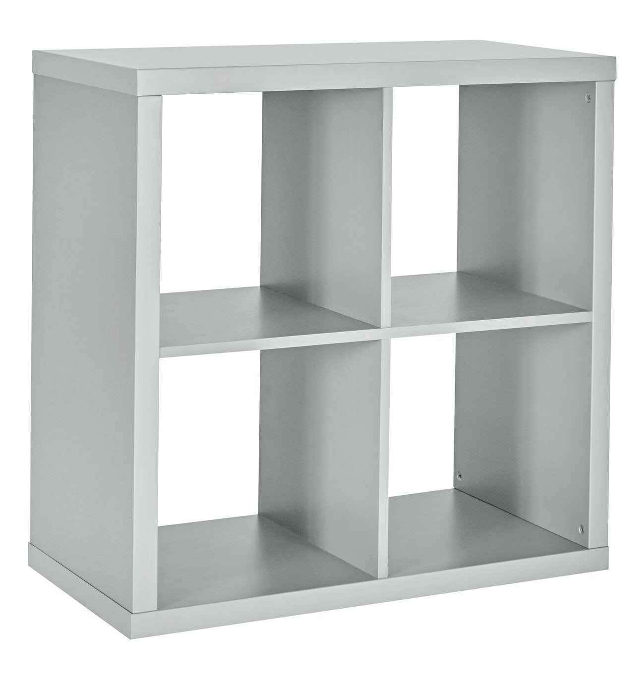 Squares Plus 4 Cube Storage Unit Grey | Cube Shelving Unit Modular Bookcase Home