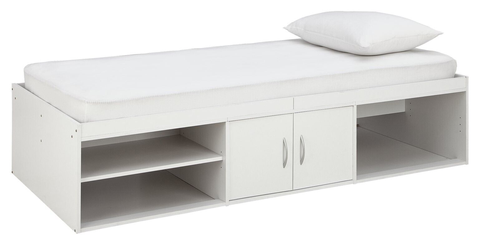 Freddie Cabin Bed Frame - White | Kids Bedroom Furniture with Underbed Storage