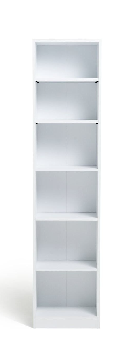 Maine Narrow Bookcase - White ( B Grade 39252 )