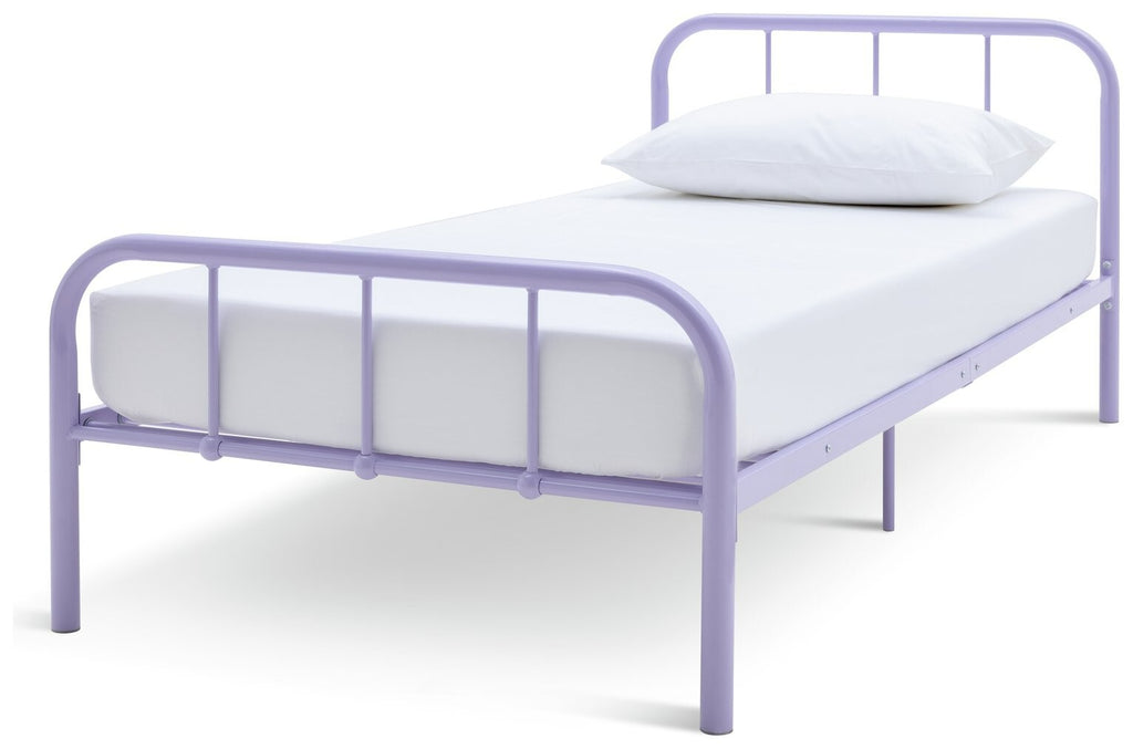 Charlie Single Metal Bed Frame - Lilac