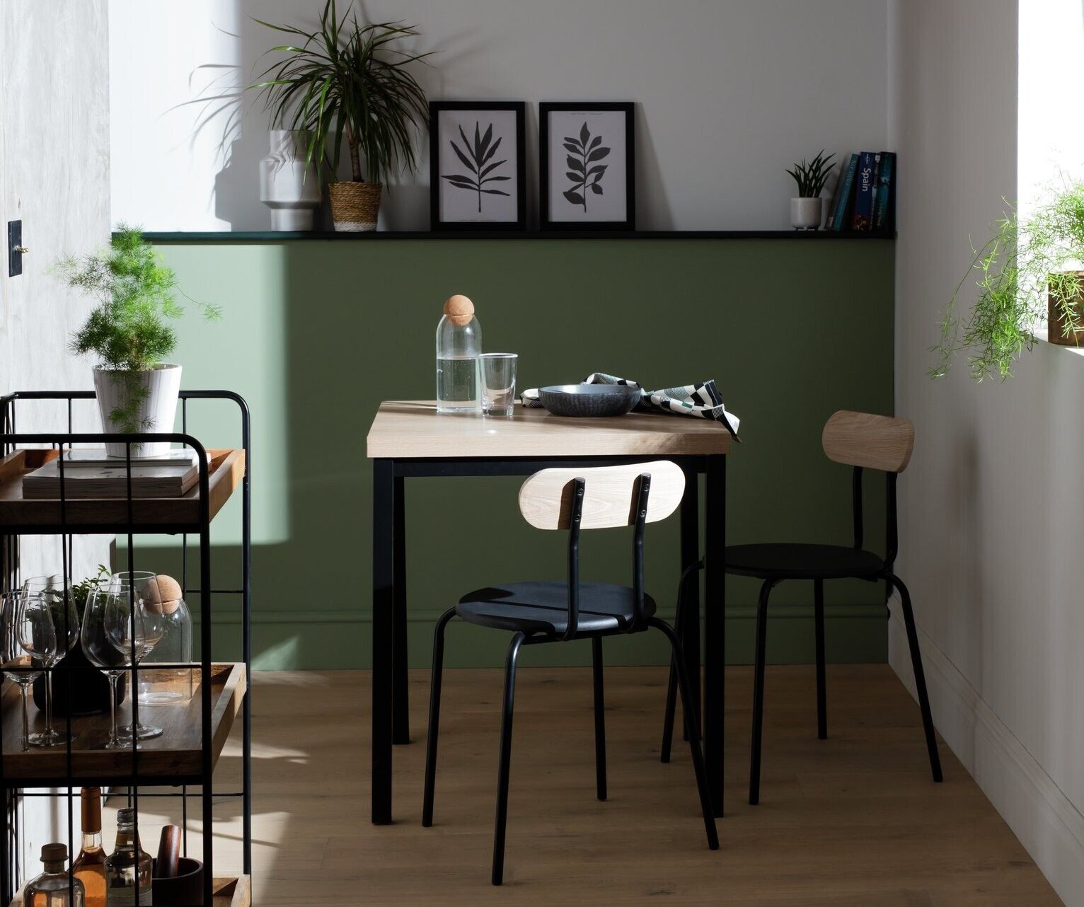 Zayn Pair of Dining Chiars - Black