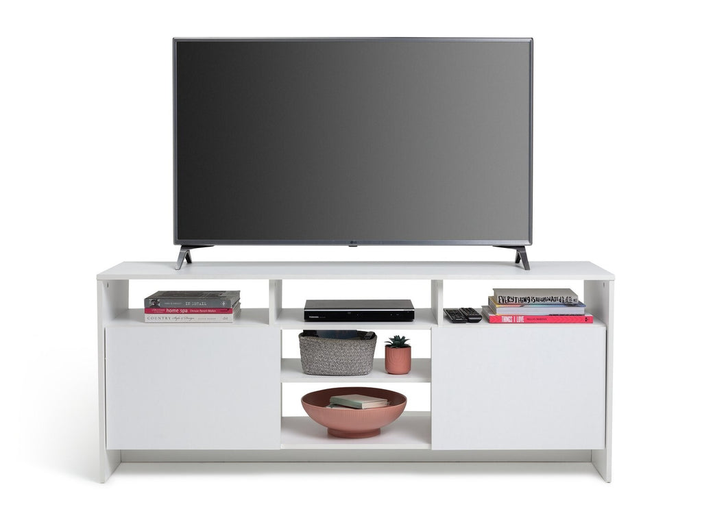 Habitat Turin 2 Door Extra Large TV Unit - White | Living Room Storage TV Stand