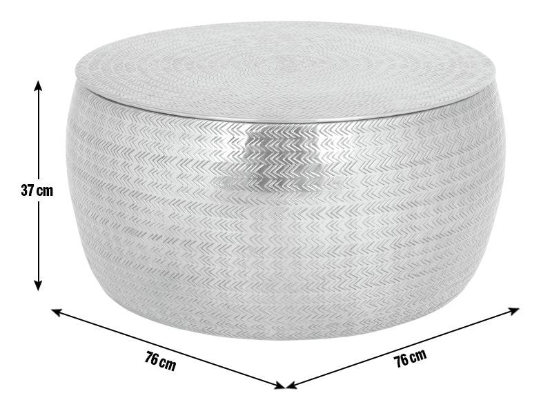 Sona Round Coffee Table - Brass | Modern round coffee table