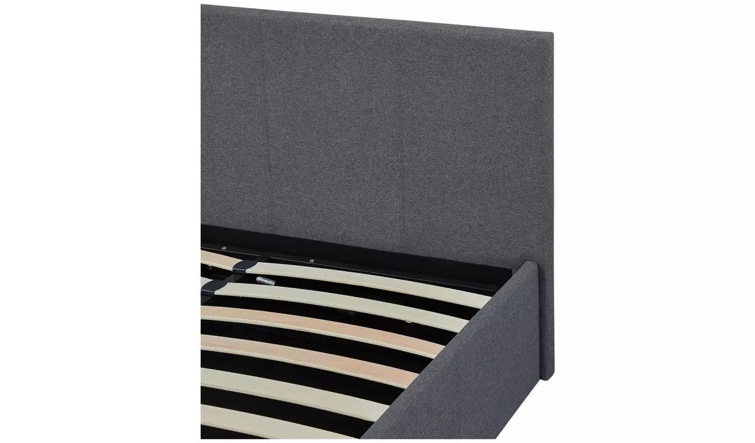 Home Heathdon Small Double Ottoman Bed Frame- Grey | Lift-up bed frame grey