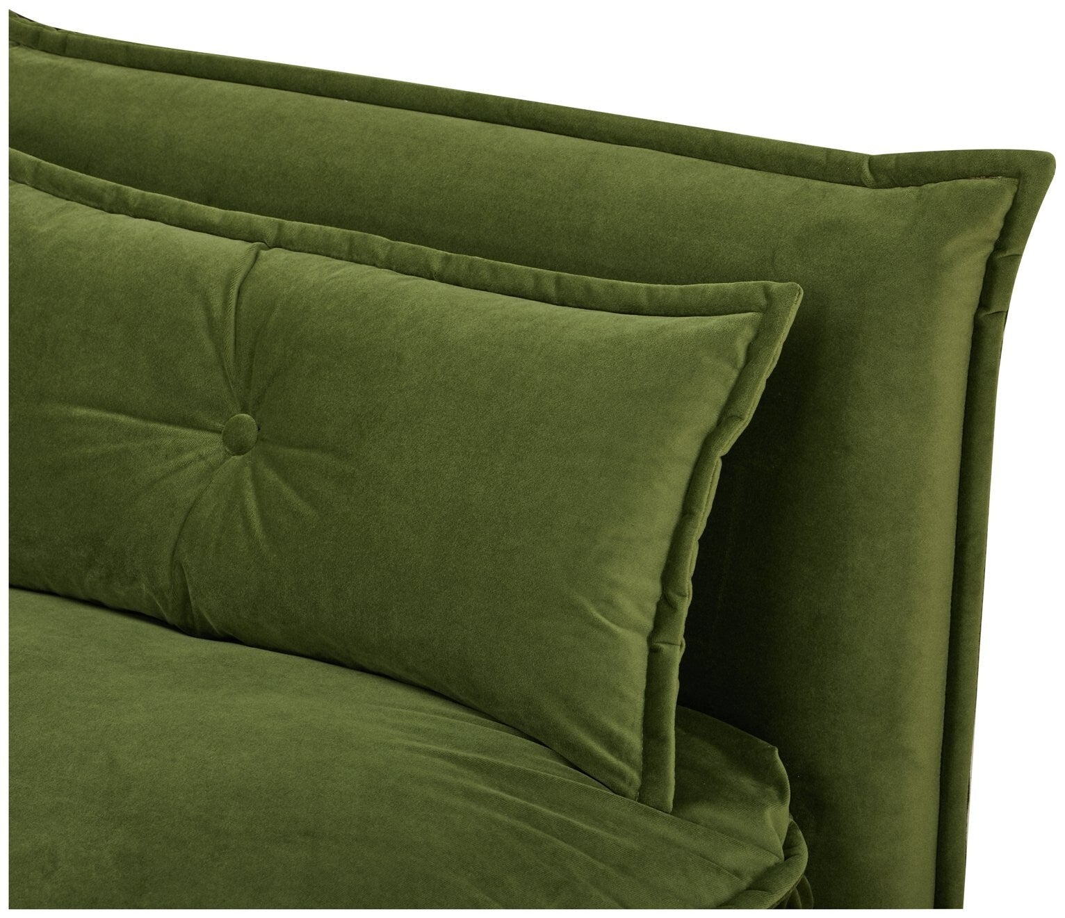 Lottie Fabric Chair Bed - Moss Green