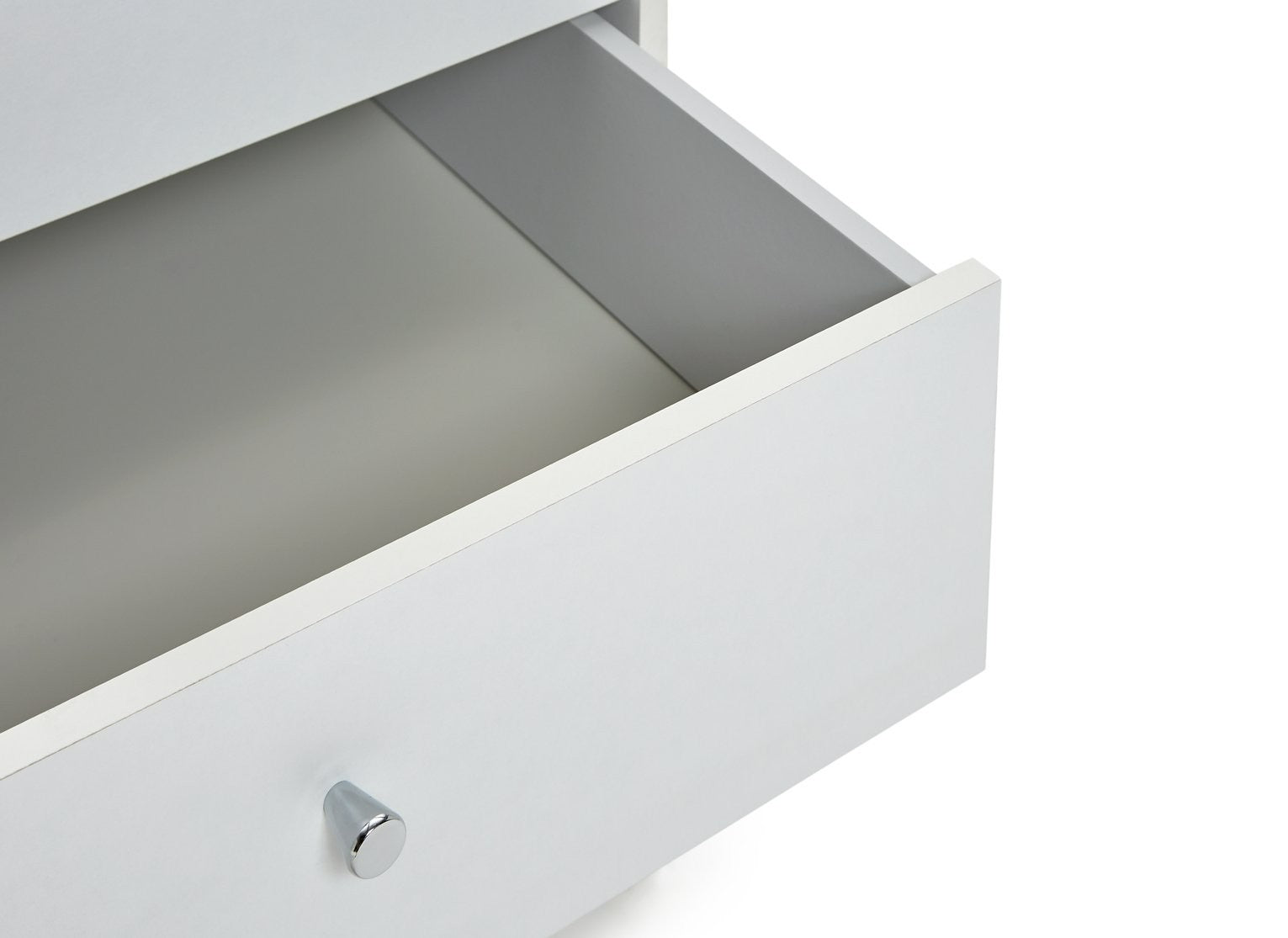 Home Malibu 3 Door 4 Drawer Mirror Wardrobe - White | wardrobe with mirror
