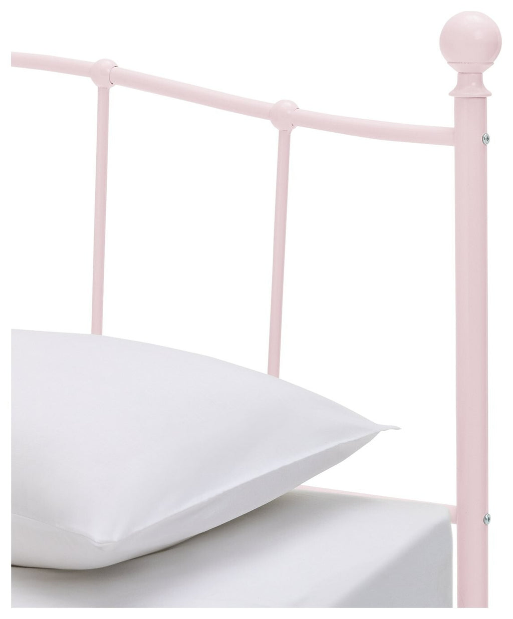 Fleur Small Double Metal Bed Frame - Pink