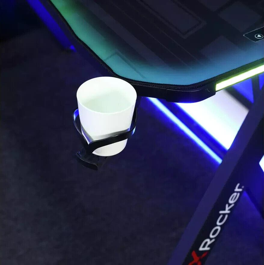X Rocker Lumio Office Gaming Desk - Black