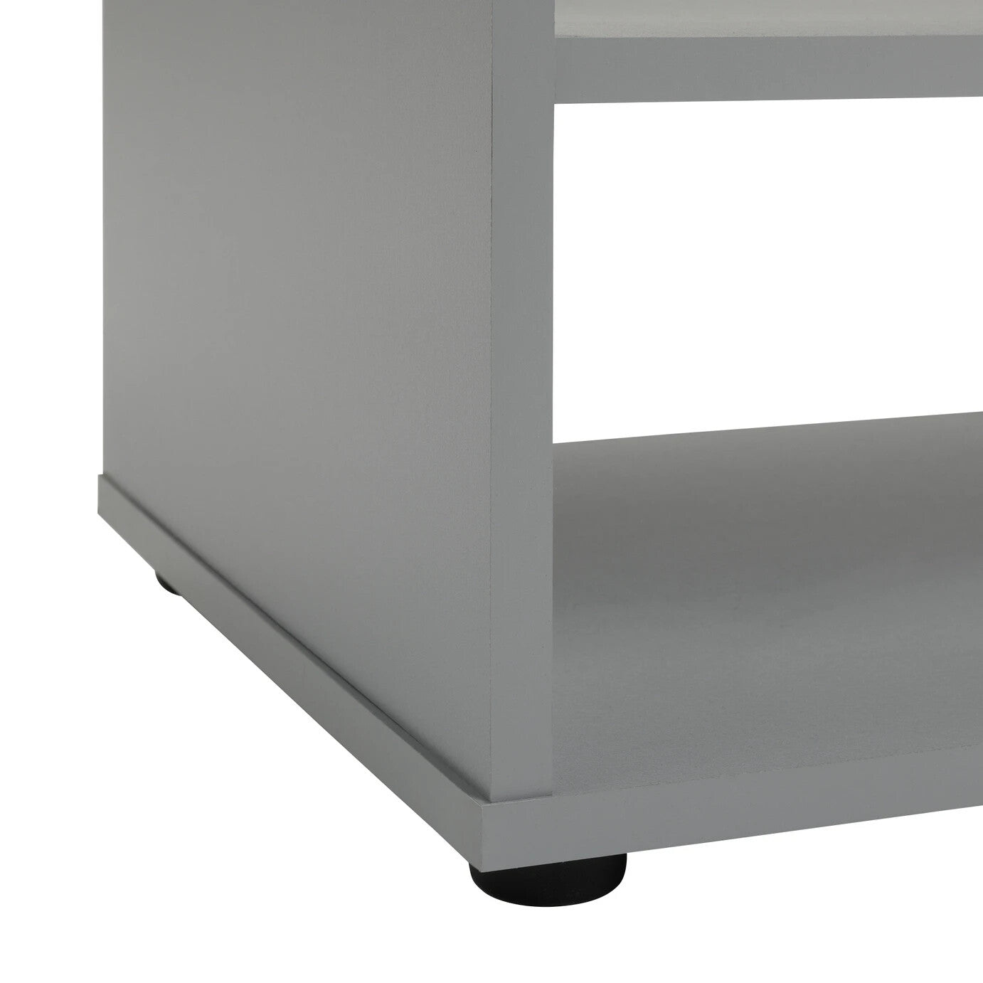 Malibu TV Unit Grey 80cm | Compact Entertainment Stand Open Shelves