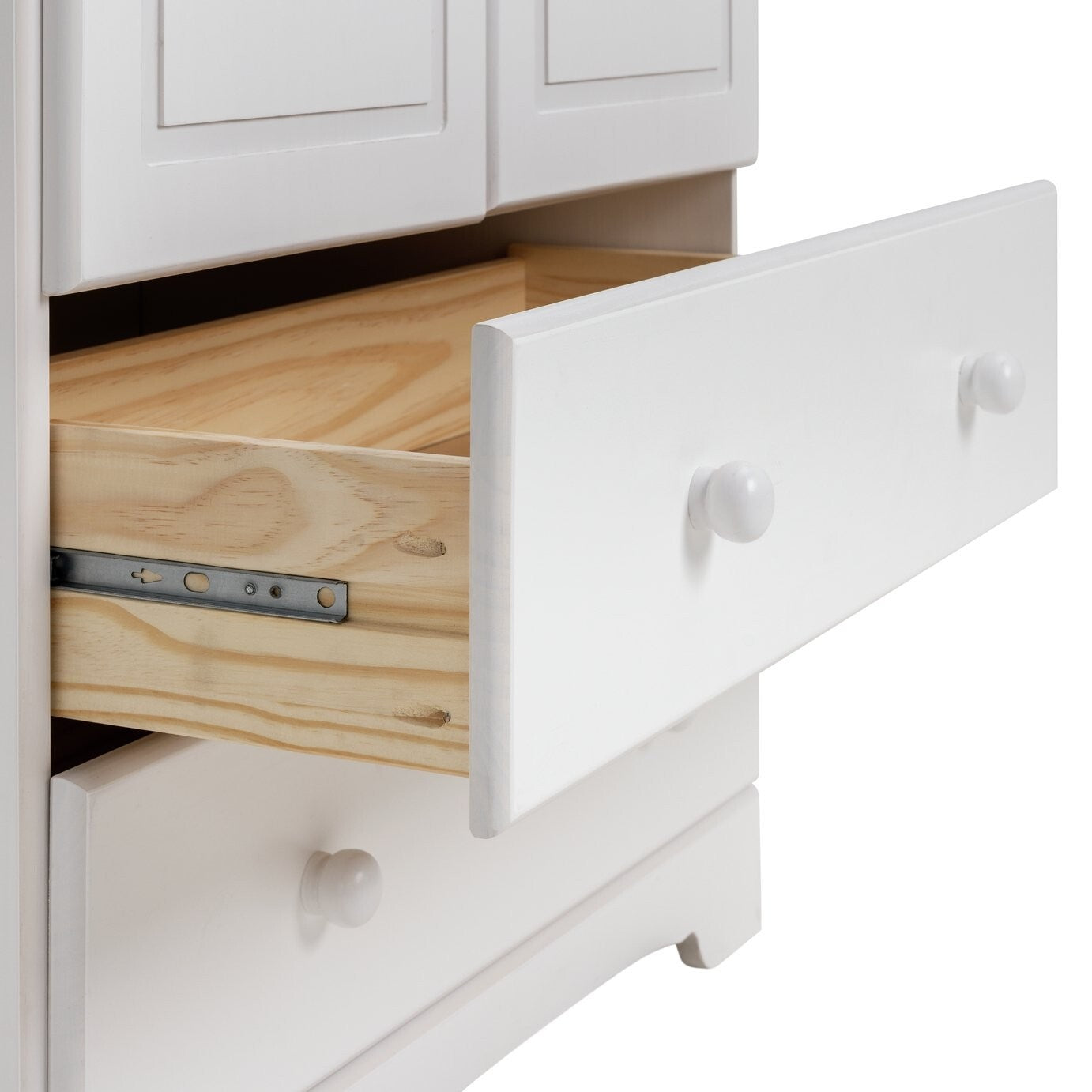 Nordic 2 Door 2 Drawer Wardrobe - White ( B Grade 34426 - 34427 )
