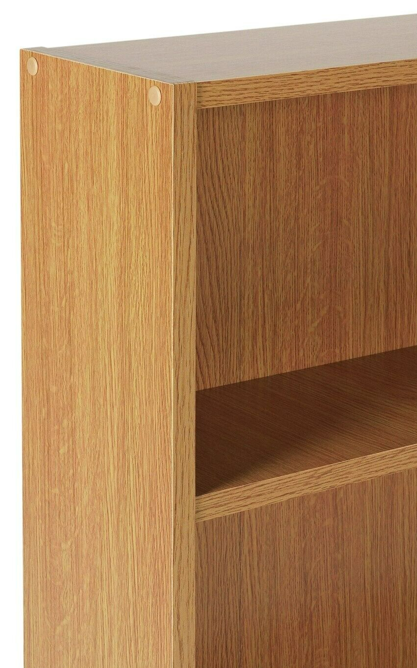 Essentials Apley Short Bookcase - Oak Effect