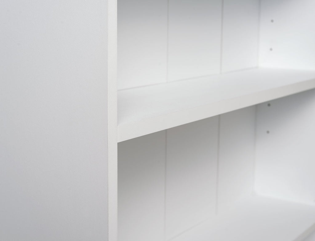 Maine 6 Shelf Bookcase - Shelving Storage Unit Display Cabinet - White