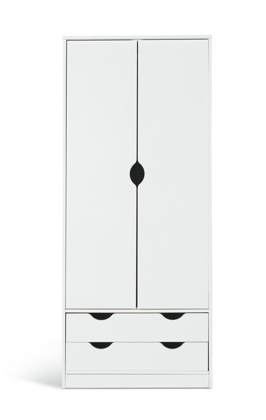Kids Pagnell 2 Door 2 Drawer Wardrobe - White | Wardrobe for kids