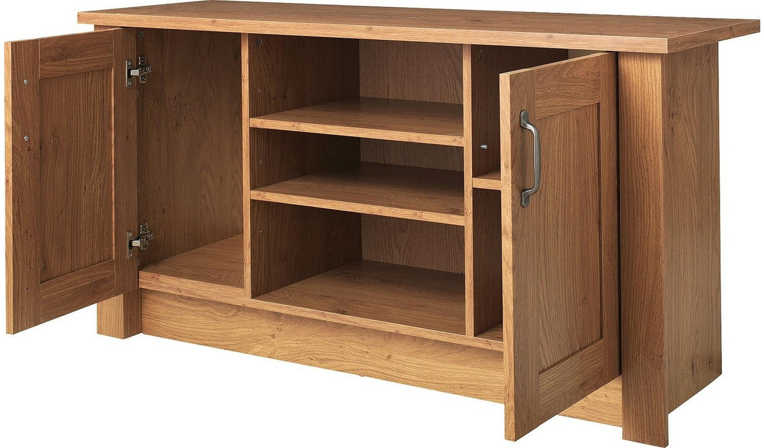 Ohio 2 Door Low Sideboard & TV Unit - Oak Effect ( B Grade 33296 - 33297 )