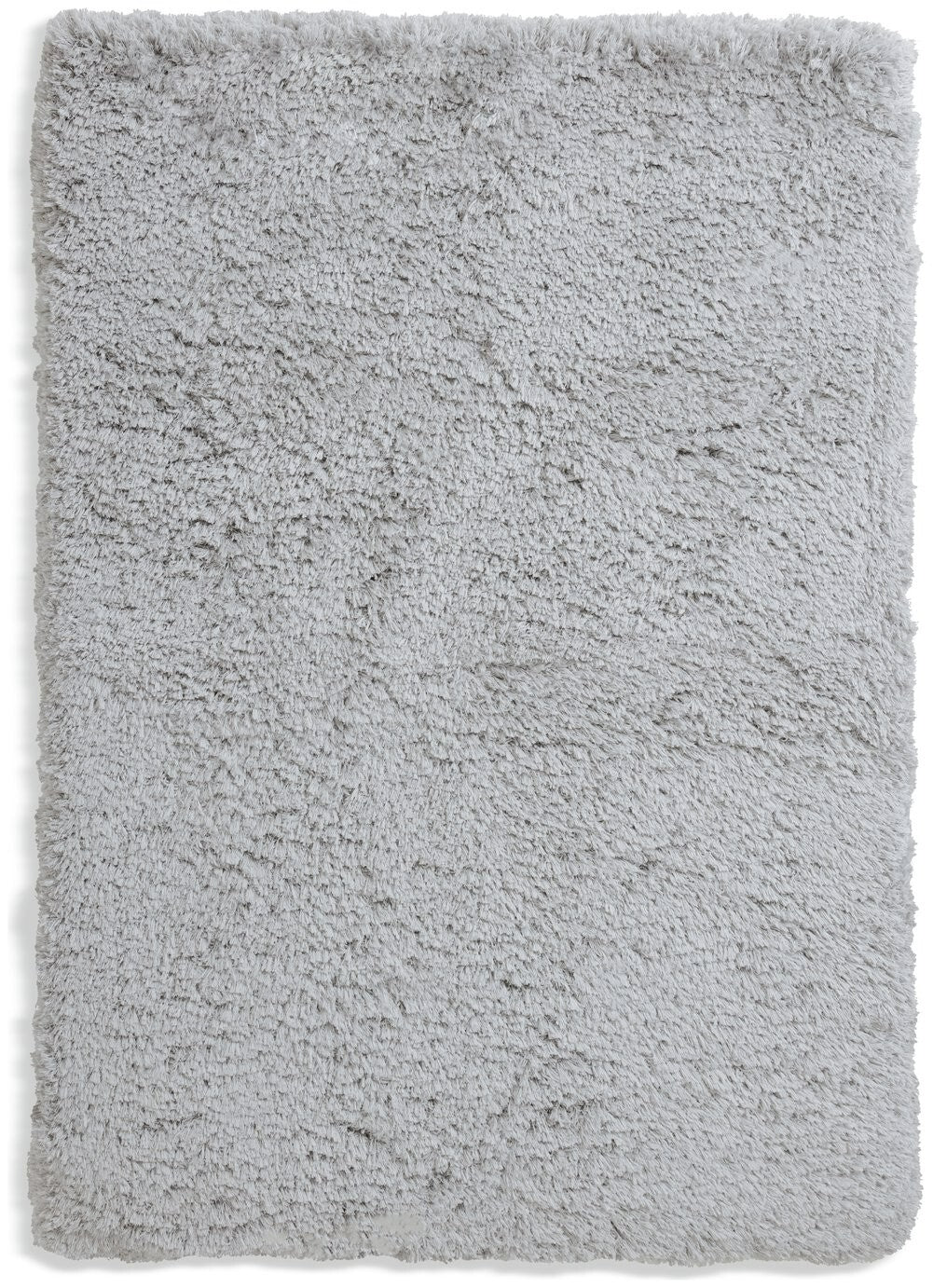 Airmaster Plain Silver Shaggy Rug - 170x120cm