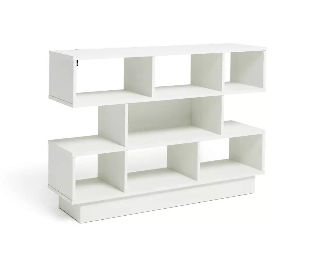 Habitat Cubes Short Wide Bookcase - White